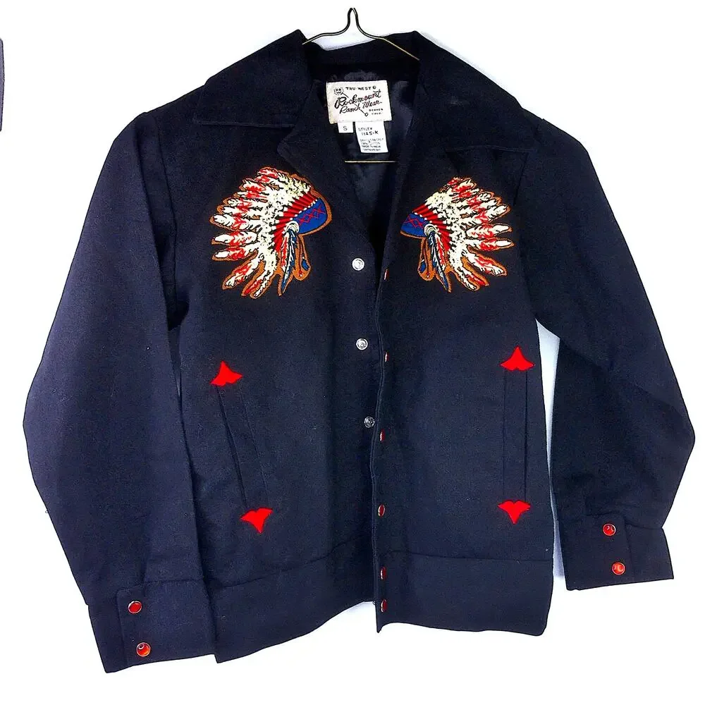 Rockmount Ranch Wear Kid's Youth Gabardine Chief Jacket Size Small